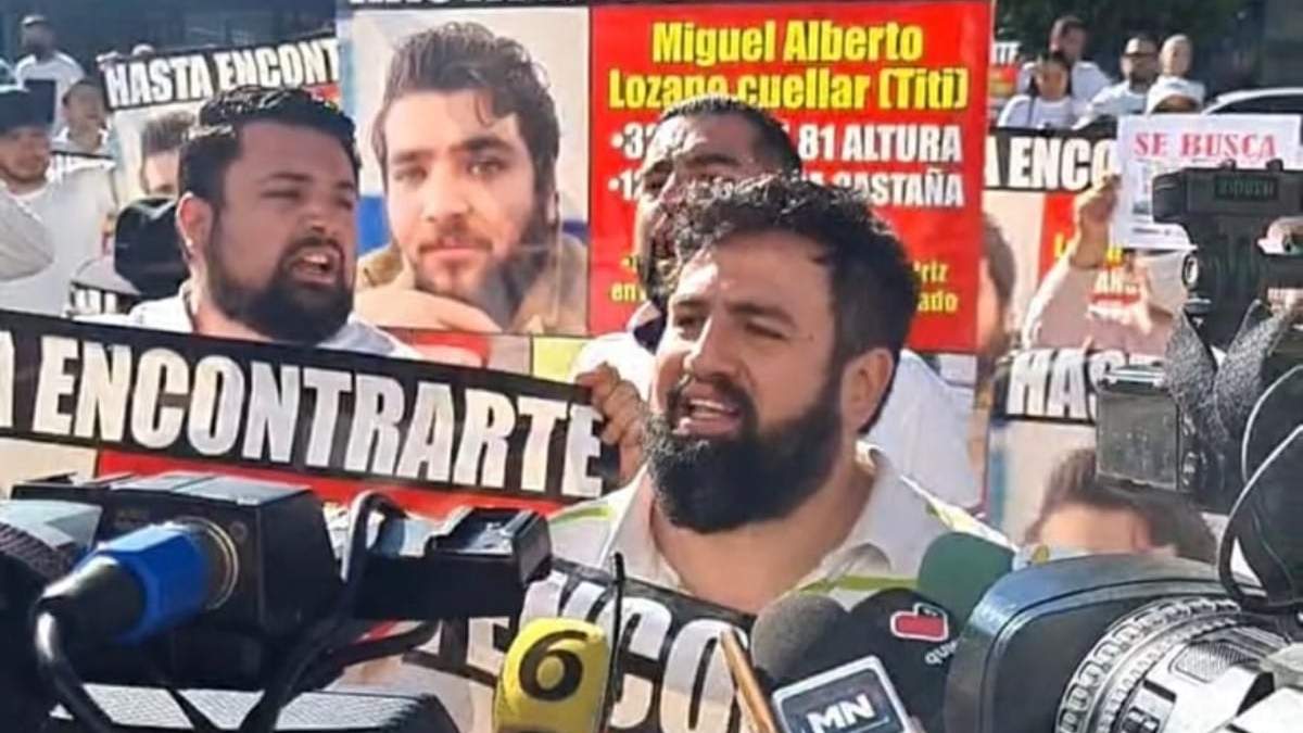 La marcha de familiares y amigos de Miguel Alberto Lozno