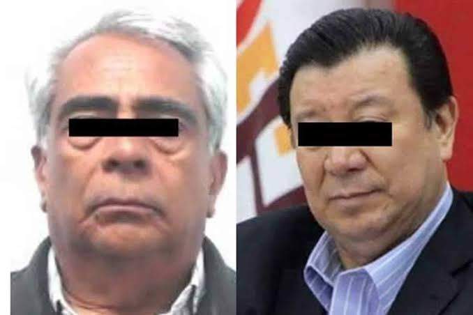 Francisco Natalio Zamudio Isbaile, extesorero de la UAEH, y Gerardo Sosa Castelán, exrector de la misma universidad