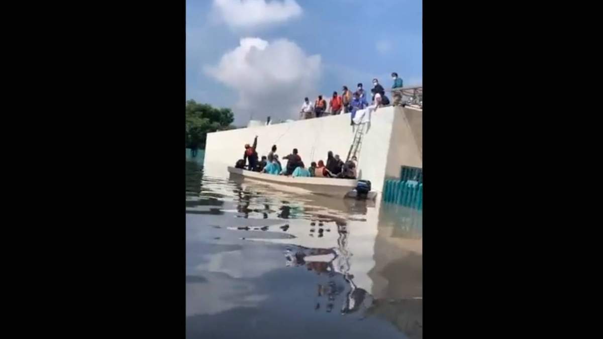 El nivel de agua en el hospital de Tula llegó a los dos metros