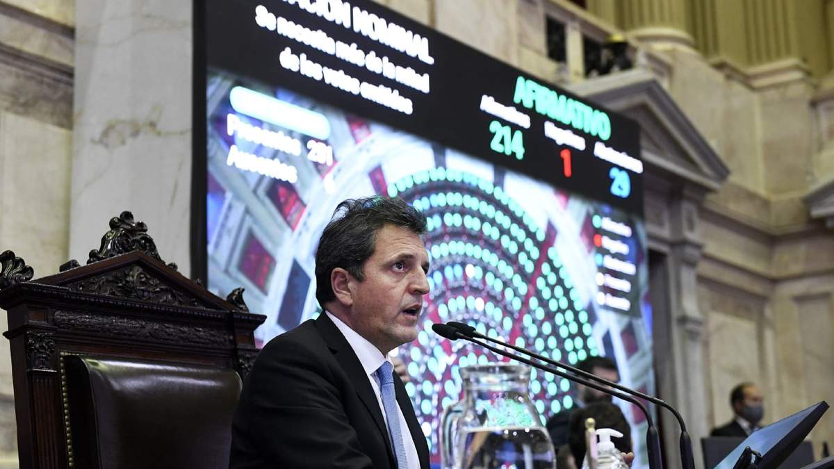 Sergio Massa, presidente de la Cámara de Diputados. Fuente: (Twitter)