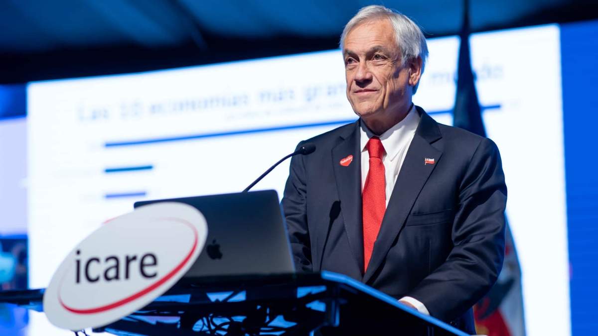 El presidente de Chile, Sebastián Piñera. Fuente: (Twitter).