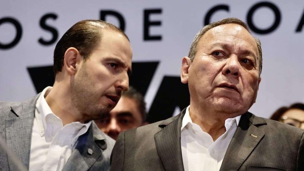 Marko Cortés y Jesús Zambrano, líderes del PAN y PRD