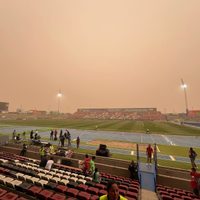 Una tormenta de arena retrasa el partido de Play-In de FC Juárez contra los Pumas (Videos)