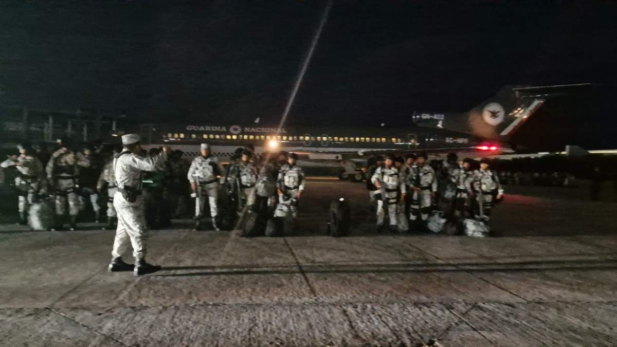 Elementos de la Guardia Nacional son enviados desde Cancún a la frontera con EU