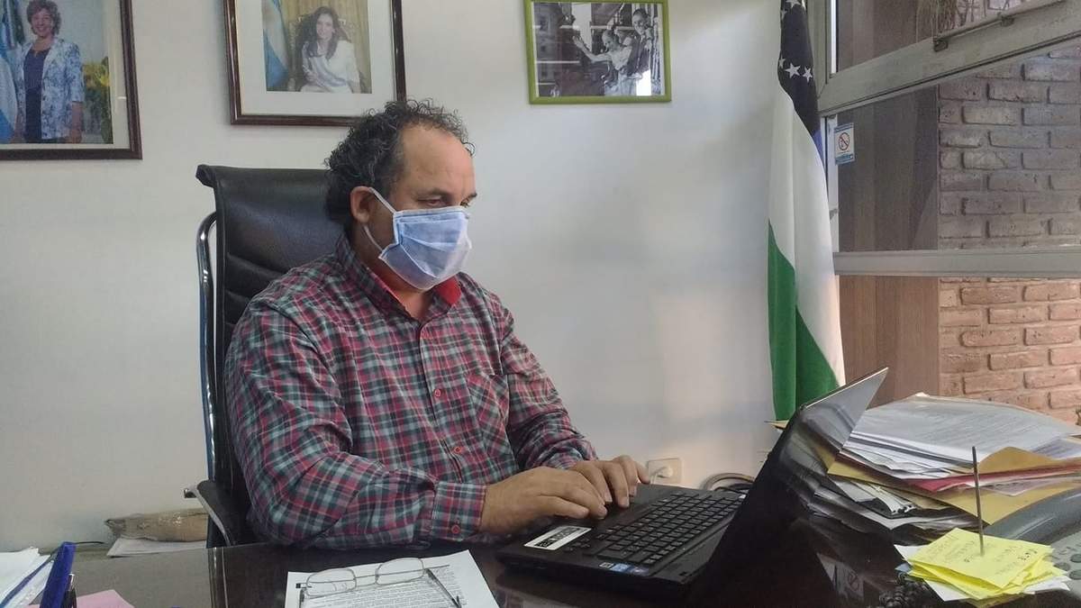 Sergio Hernández, intendente de Lamarque. Fuente: (Twitter)