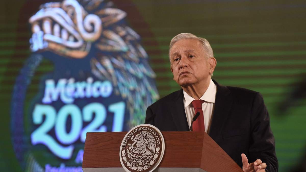 López Obrador en Palacio Nacional