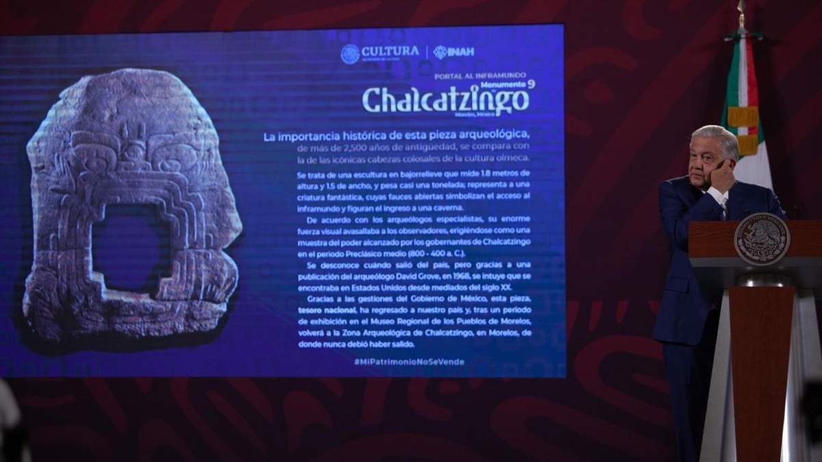 Información sobre el "Monstruo de la tierra" en la conferencia mañanera del 25 de mayo de 2023