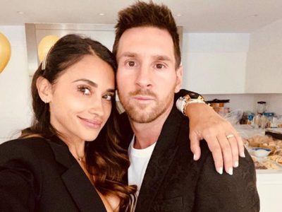 Antonella Roccuzzo y Lionel Messi volvieron a regalar una mágica postal juntos