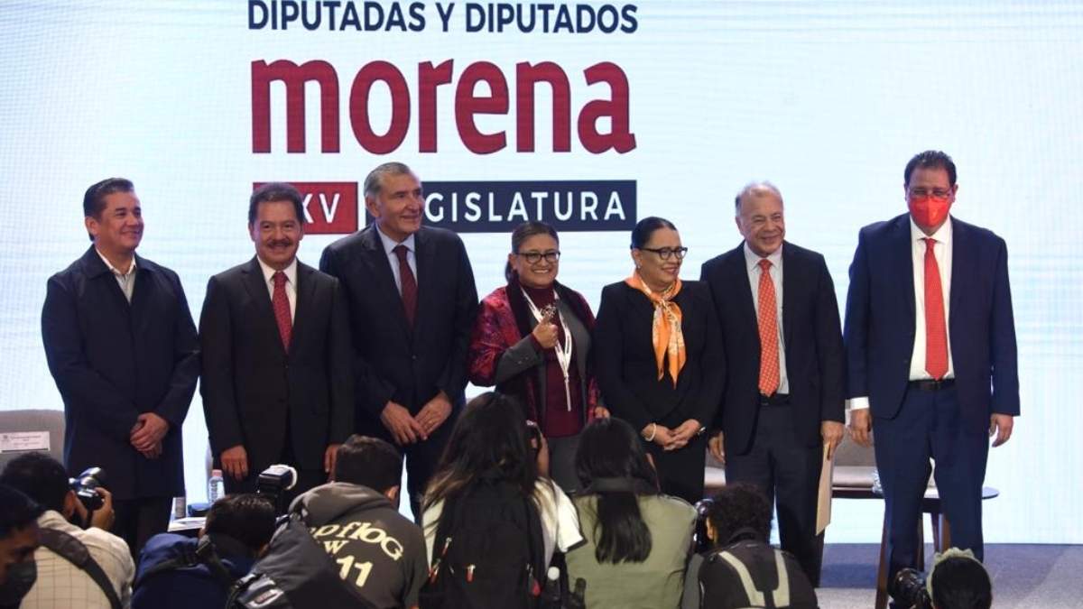 Adán Augusto López Hernández, titular de Segob, en la reunión plenaria de diputados de Morena
