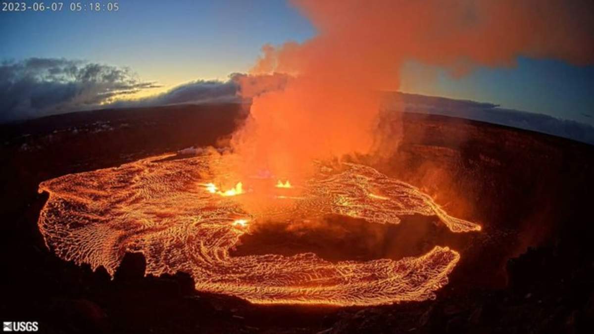 El volcán Kilauea en Hawai el 7 de junio de 2023