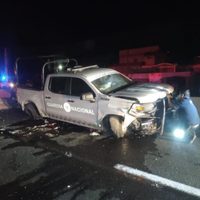 Elementos de la Guardia Nacional, presuntamente alcoholizados, chocan en Guanajuato