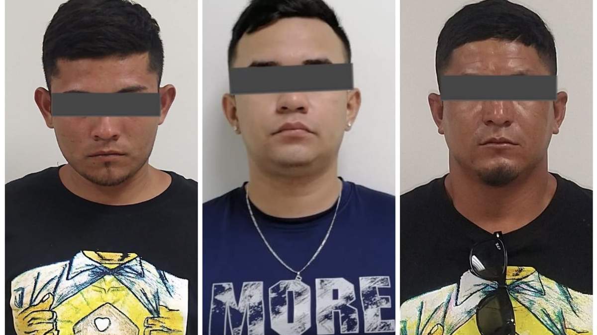 Adrián, Rafael Israel y Juan Martín, los detenidos