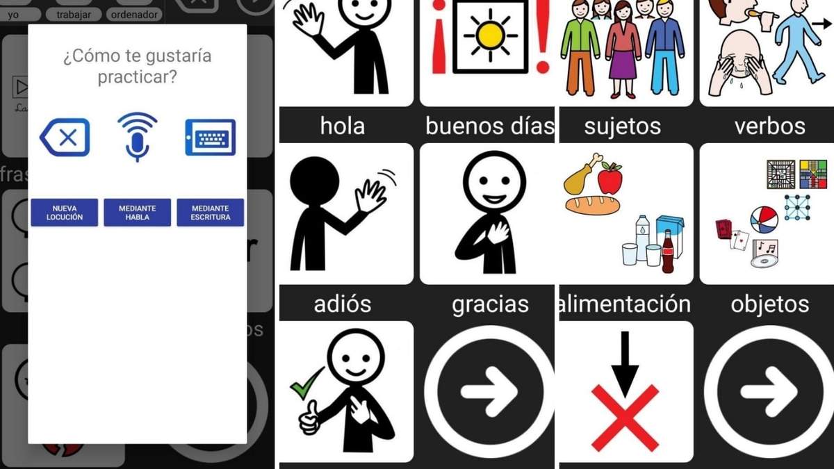 Aplicación talkAACtive. Fuente: (Twitter)