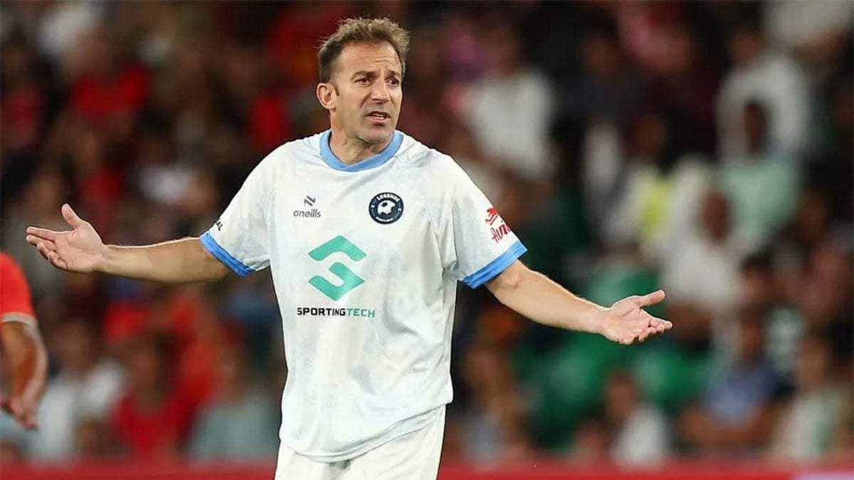 Del Piero con cara de "yo no fui"