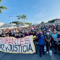 Una enorme caravana migrante se dirige a Ciudad de México: esto buscan