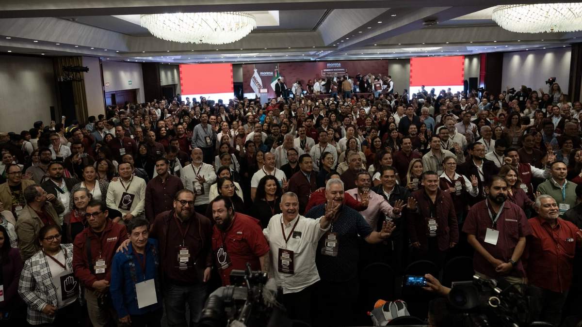 Morenistas durante la VIII sesión extraordinaria del Consejo Nacional del partido