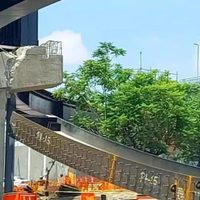 Colapsa una trabe en la construcción de un puente de 122 millones de pesos en Querétaro