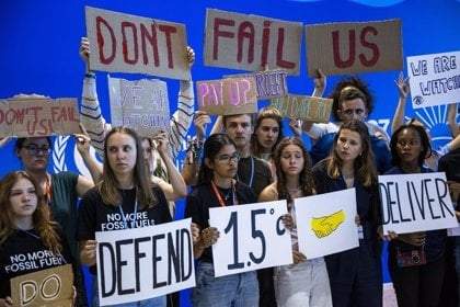 Activistas climáticos COP27