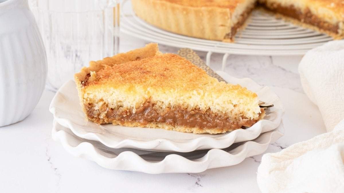 Tarta de coco. Fuente: (Bon Viveur)