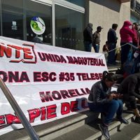 Maestros de la CNTE mantienen bloqueos en tres vías del tren de Michoacán