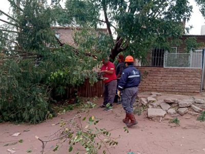Alerta por fuertes vientos en Añelo
