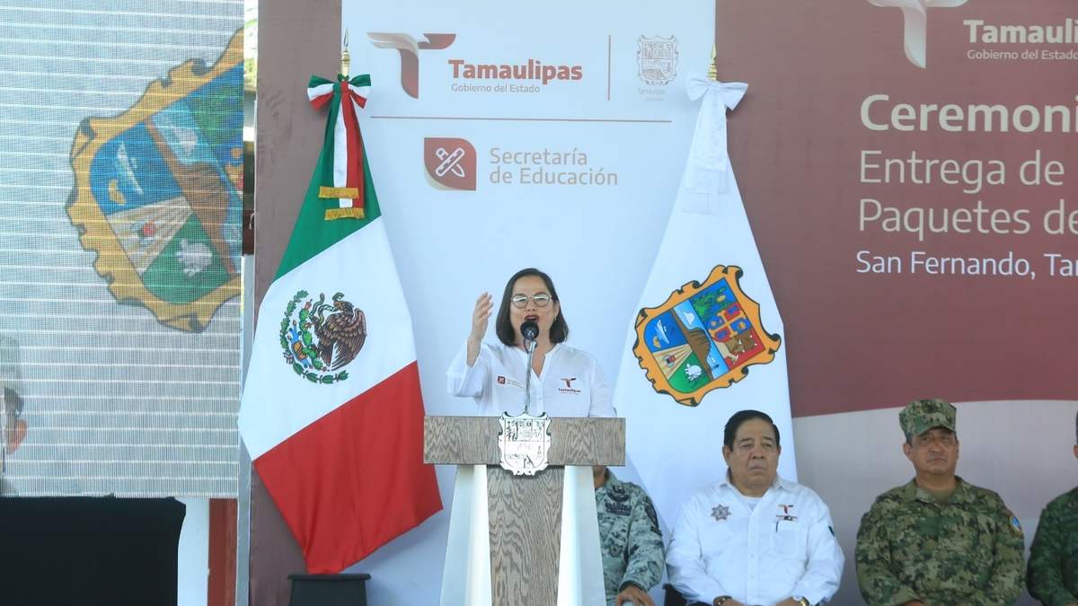 Tamaulipas participa con el presidente López Obrador en ceremonia del nuevo ciclo escolar