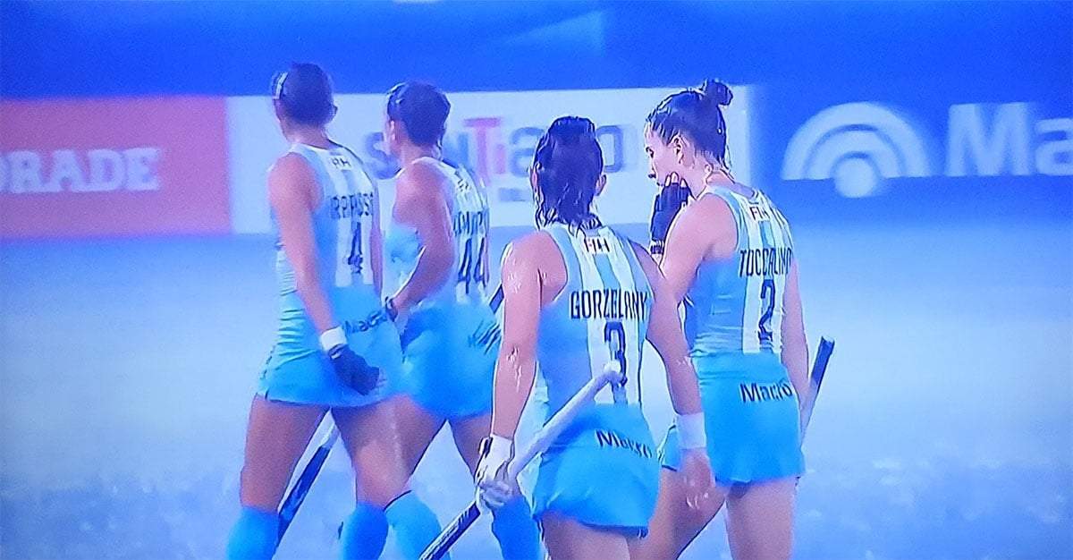 Un diluvio obligó a la suspensión del partido de Las Leonas pero igualmente Países Bajos ya lo había liquidado.