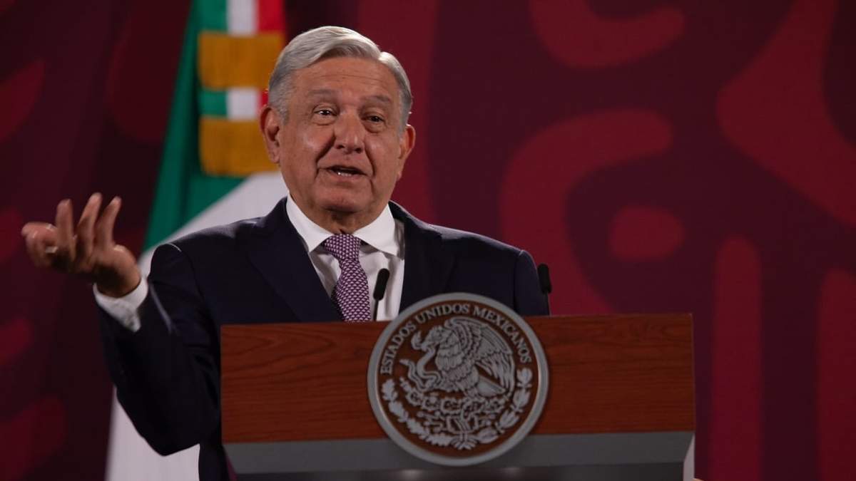 El presidente durante la conferencia de este lunes