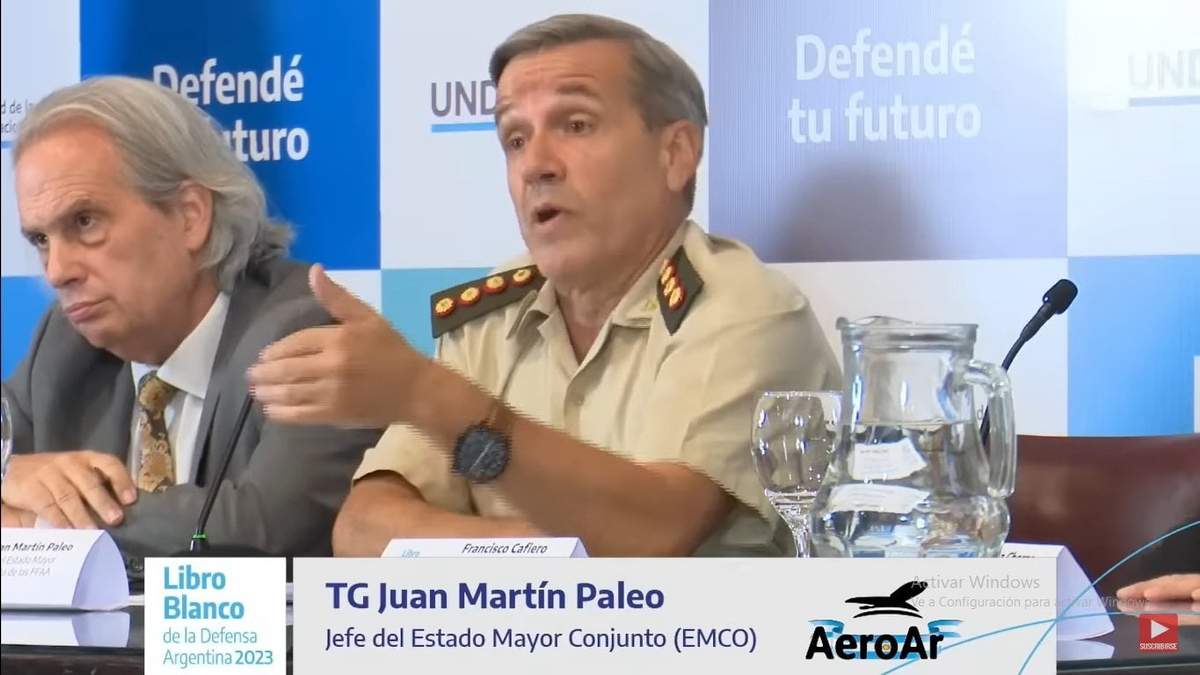 Juan Martín Paleo, jefe del Estado Mayor Conjunto de las Fuerzas Armadas. Fuente: (Twitter)
