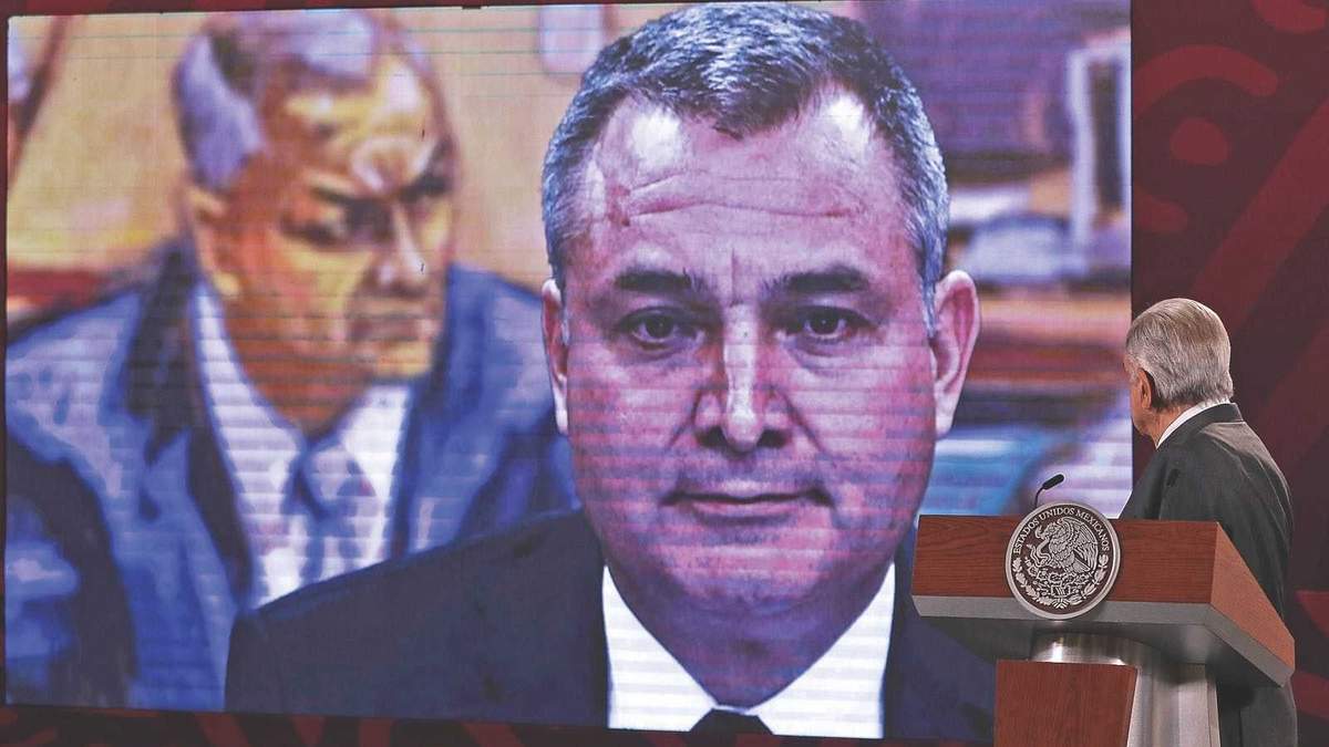 El presidente durante la conferencia de prensa matutina