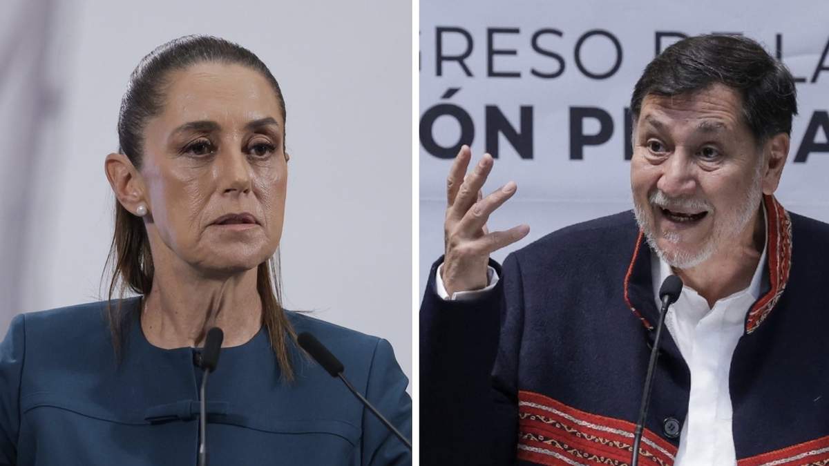 La presidenta Claudia Sheinbaum y el senador Gerardo Fernández Noroña