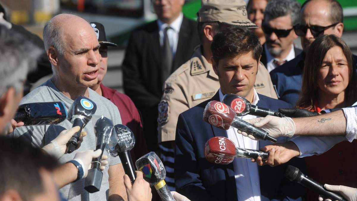 Horacio Rodríguez Larreta y Axil Kicillof. Fuente: (Twitter)