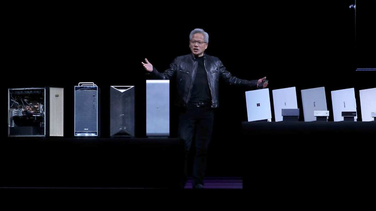 El CEO de Nvidia Jensen Huang en un evento en Taipéi, Taiwán, el 1 de junio del 2026