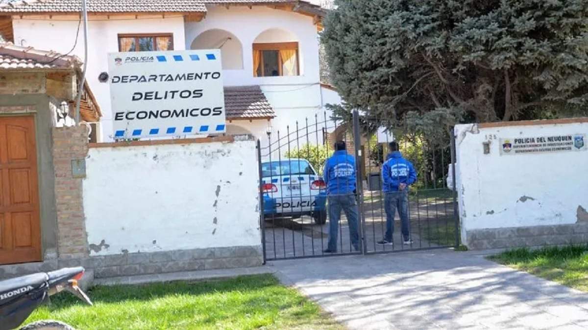 Sede del departamento Delitos Económicos de la Policía de Neuquén Fuente (X)