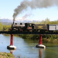 El emblemático tren "La Trochita" vuelve a recorrer la estepa rionegrina