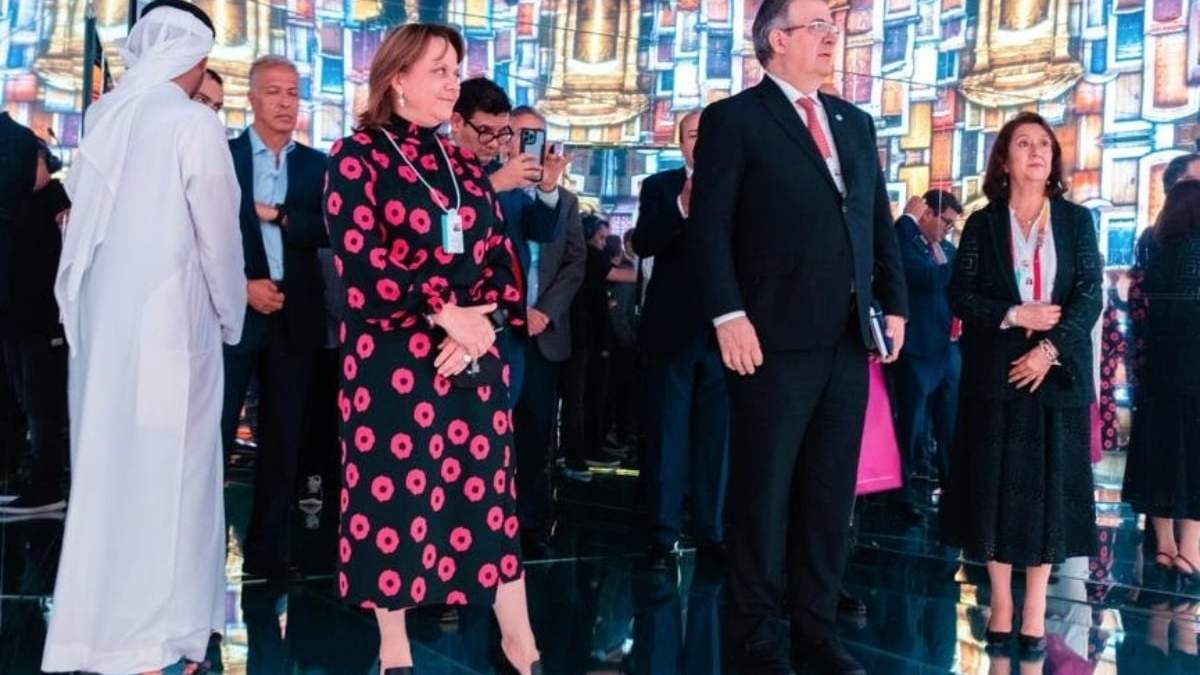 El canciller Marcelo Ebrard en Qatar