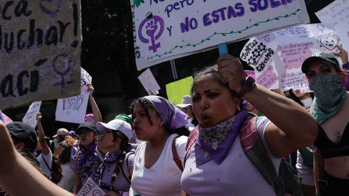 La marcha del 8M en la CDMX