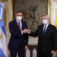 Alberto Fernández y Pedro Sánchez protagonizaron una declaración conjunta