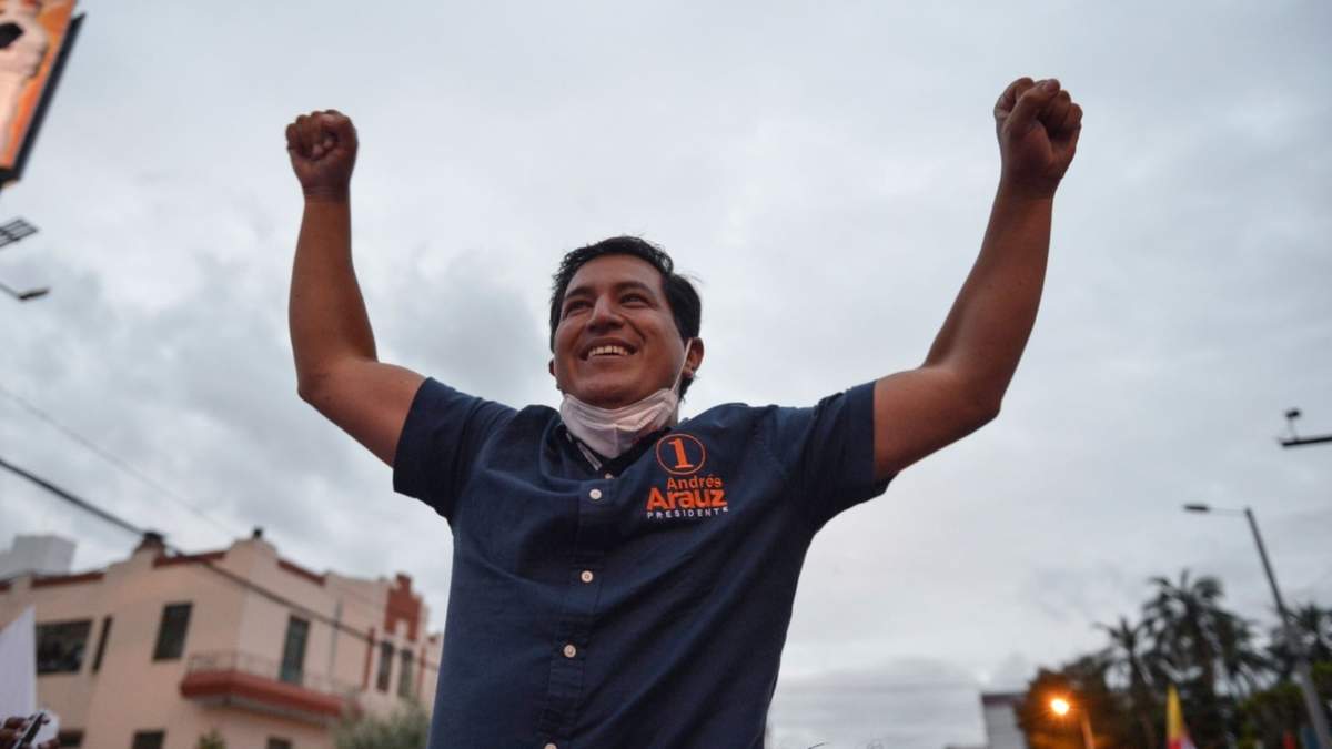 Andrés Arauz, candidato de UNES: Fuente: (Twitter)