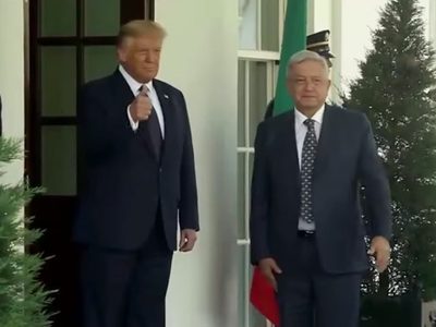 AMLO se rehúsa a opinar sobre el uso de su imagen en campaña de Trump