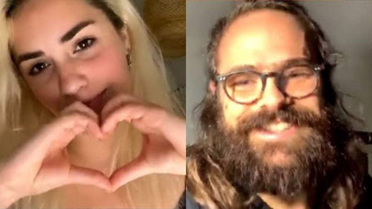 Lali Espósito y Peter Lanzani. Fuente: (Twitter)
