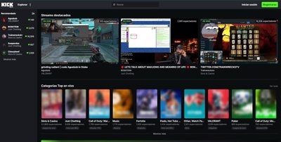 Kick, el nuevo rival de Twitch, tiene una interfaz similar y aporta a 'streamers' 95% de ingresos