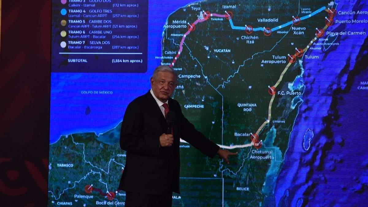 El presidente habló sobre el Tren Maya en su conferencia del lunes