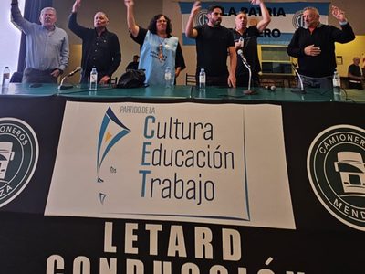 Camioneros Mendoza, lanzó el partido Cultura Educación y Trabajo (CET)