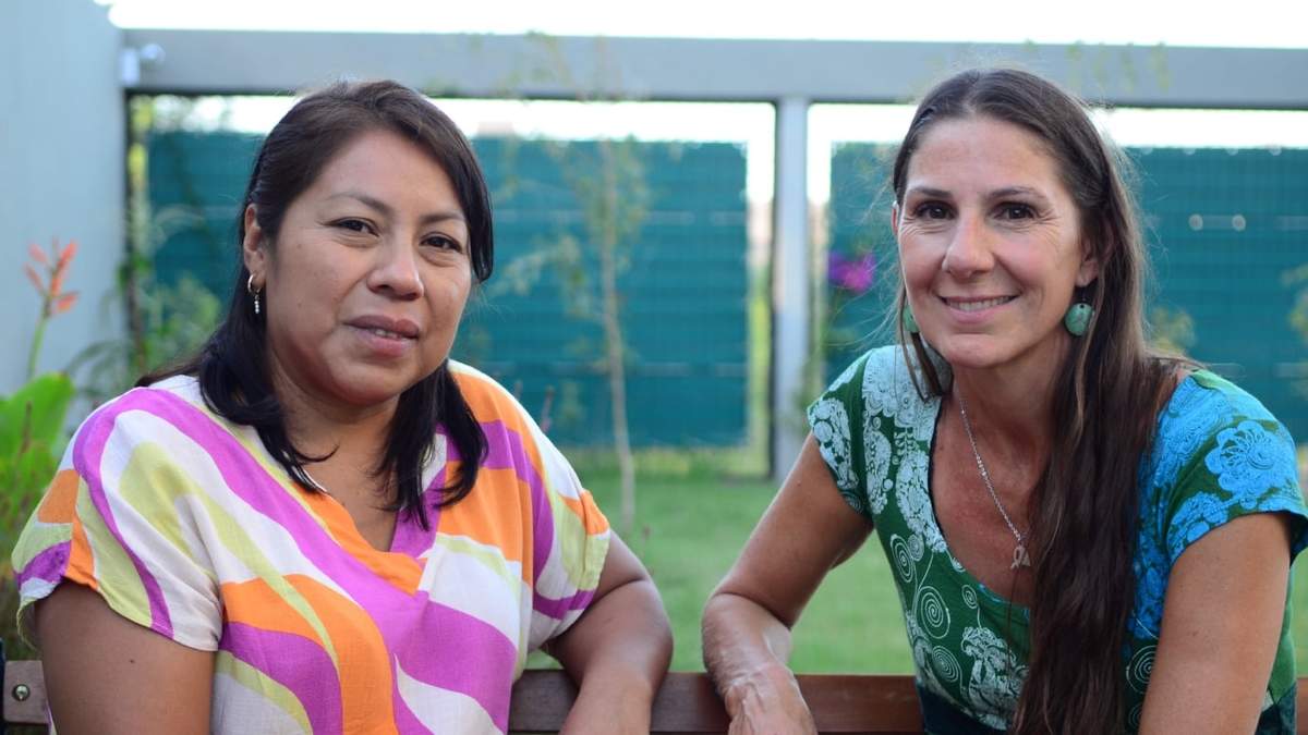 Gladys Aballay y Cecilia Maletti. Fuente: (Twitter)