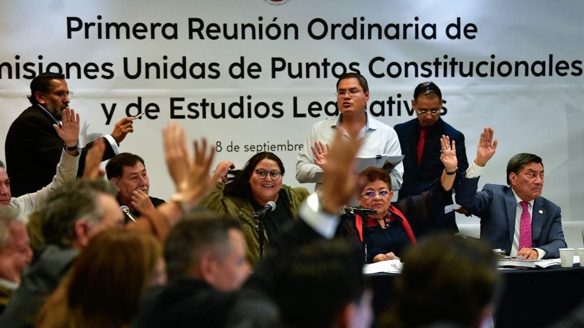 La sesión de comisiones unidas de este domingo en el Senado