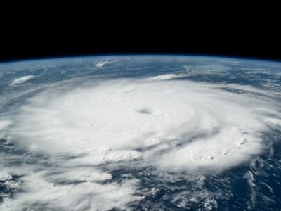 Así se veía “Beryl” desde el espacio como huracán categoría 4