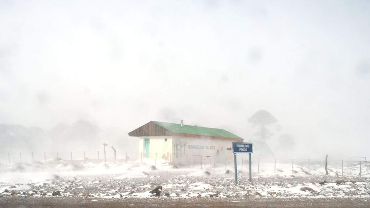 Advirtieron por posible formación de hielo en algunas rutas de Neuquén. Fuente: (Twitter)