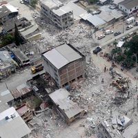 Imágenes aéreas del terremoto en Ecuador