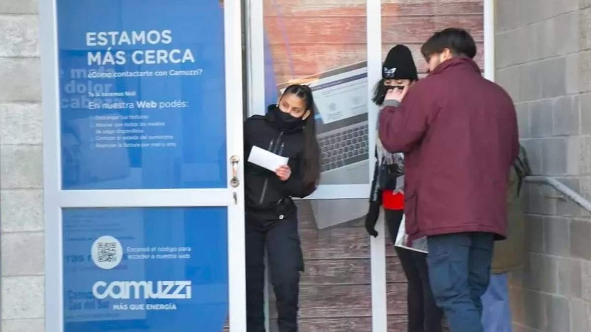 Oficina de Camuzzi Gas del Sur. Fuente: (Facebook)